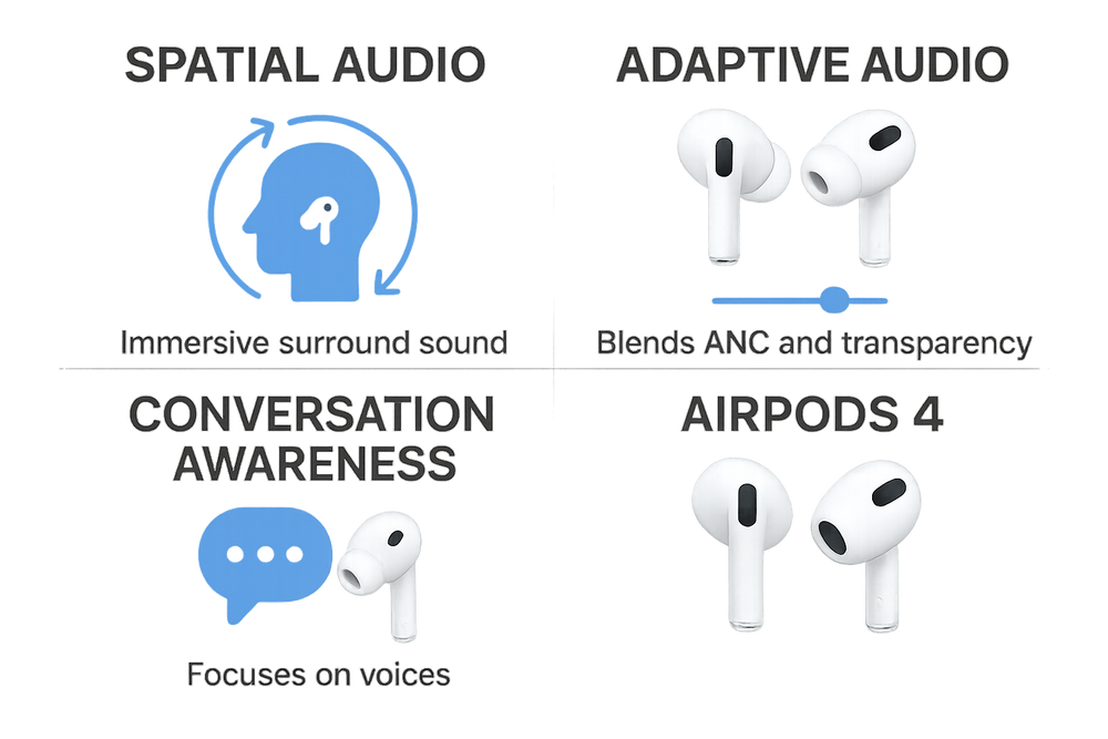 AirPods 4 features showcase