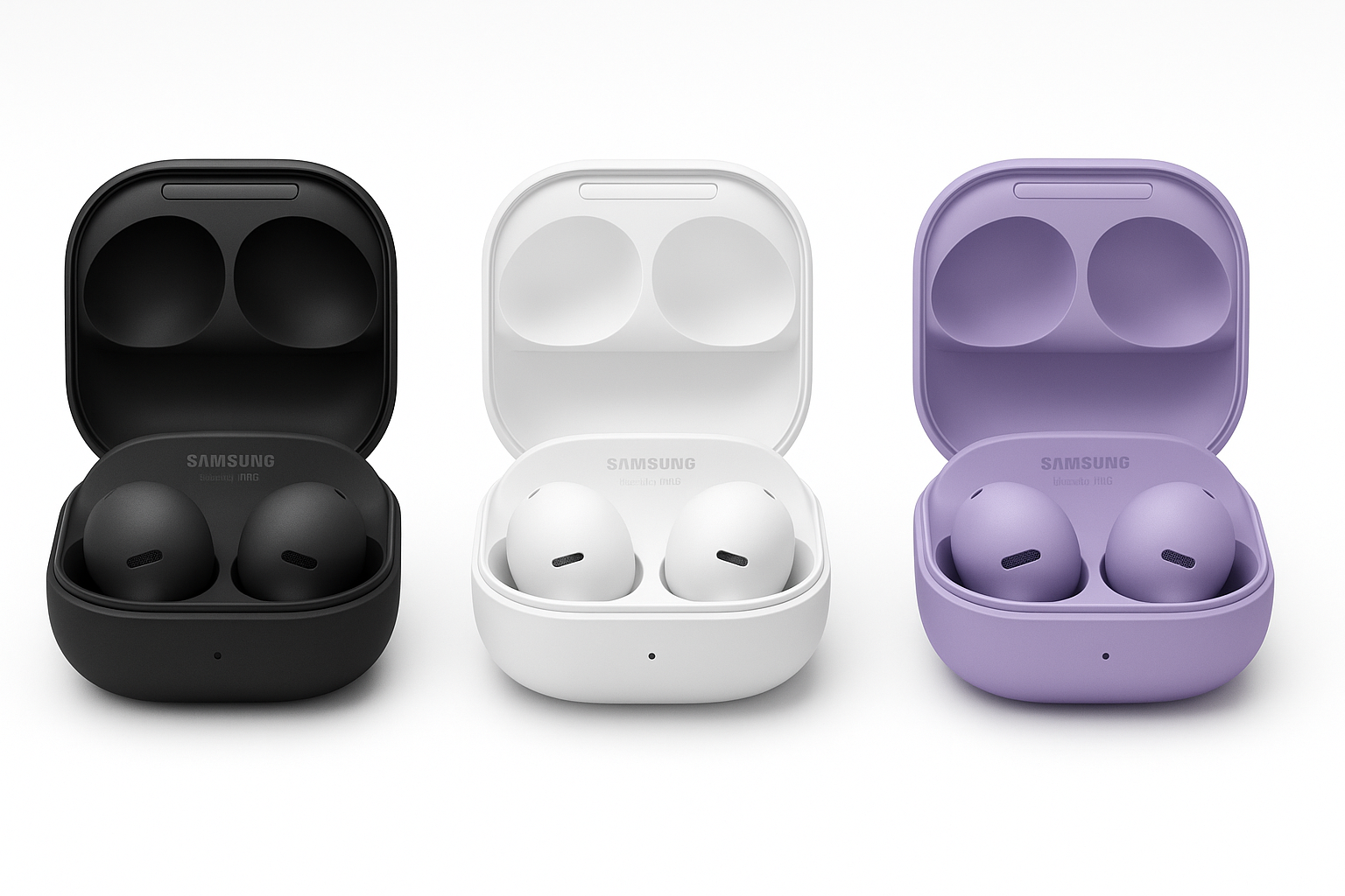 Galaxy Buds 2 Pro all color variants with charging case